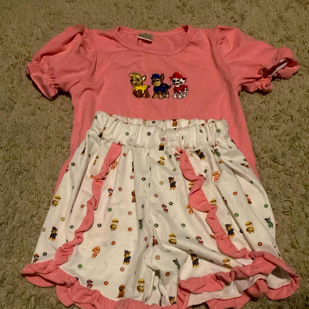 Paw patrol  outfit, ruffles
